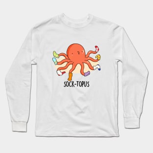 Sock-topus Cute Octopus Pun Long Sleeve T-Shirt